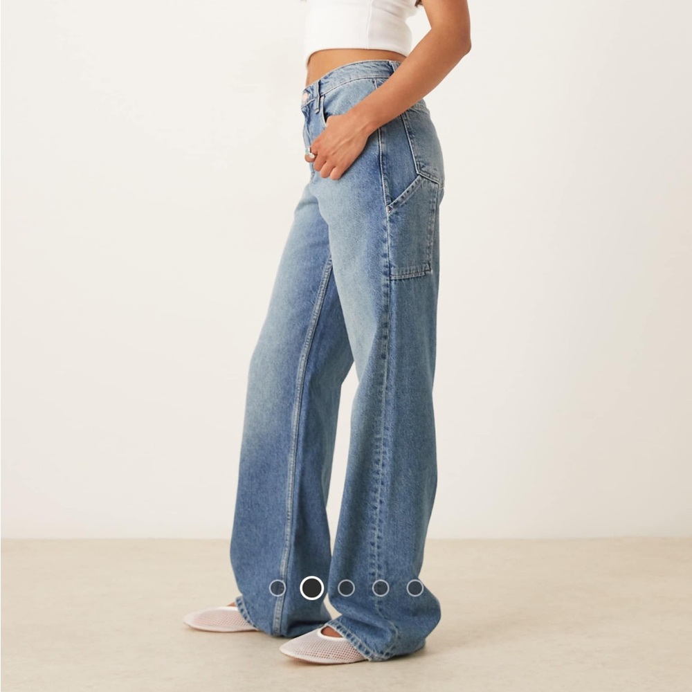 Free People Tinsley Baggy High Rise Straight Leg - Picture 3 of 10